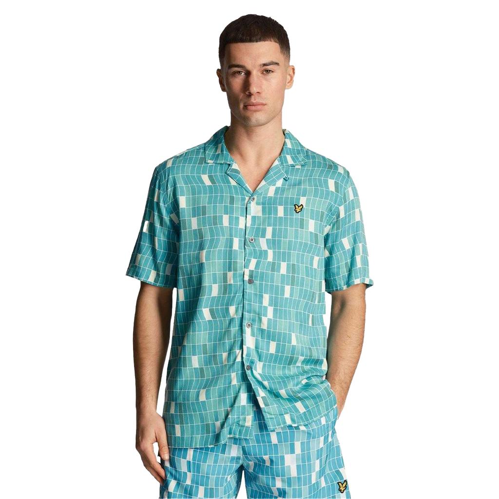 Lyle & Scott Mens Pool Print Shirt