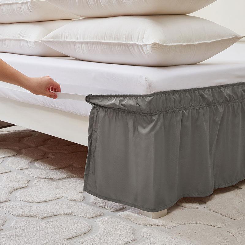 Solid Color Elastic Bed Skirt Suitable for Bedroom Decoration90cm/100cm/150cm/200cm The Bed