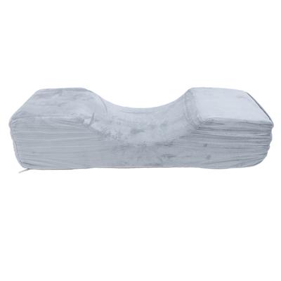Eyelash Extension Velvet Lash Pillow U Shape Professional Ergonomic Eyelash Grafting Pillow Grey