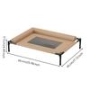 Elevated Resting Bed Framed Mesh Pet Cushion Raised Lounger Sleeping Area for
