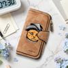 Stylish Cat Pattern Long Wallet Forever Portable Card Holder Fashion Purse for Daily Use