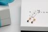 Gold Earrings with Sapphires