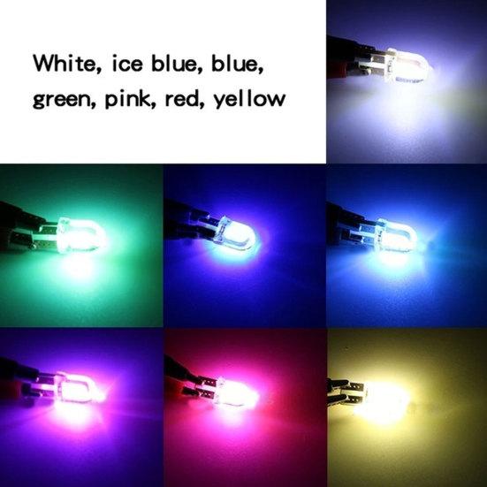 4Pcs 12V Car T10 W5W LED COB Silicone Bright Turn Signal Side Light