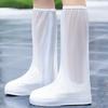 PVC Rain Boot Covers High Top Anti Slip Waterproof Shoe Protectors for Outdoor Cycling Rain Boot Covers Rain Gear