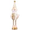 Christmas new old man snowman retractable doll ornament Christmas gold sequined pointed hat standing doll ornament