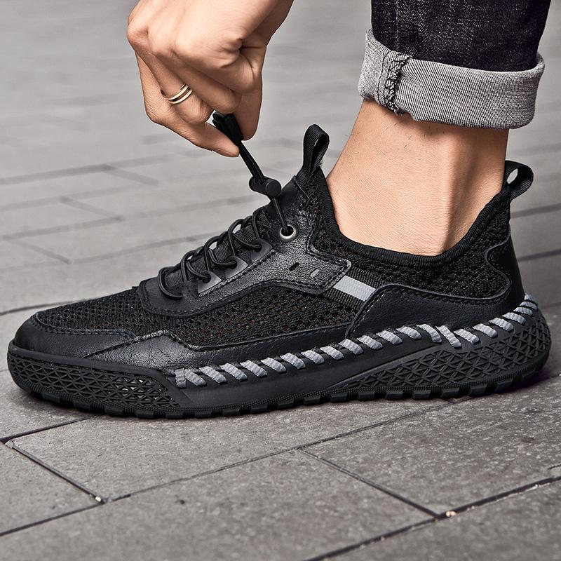 Summer Men's Sneakers Breathable Casual Shoes Men Comfortable Loafers Mesh Shoes Outdoor Walking Sneakers