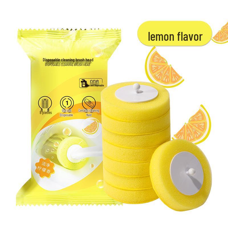 Wall-Mounted Toilet Brush with Disposable Head – 2023 No Dead Corner Cleaning Tool