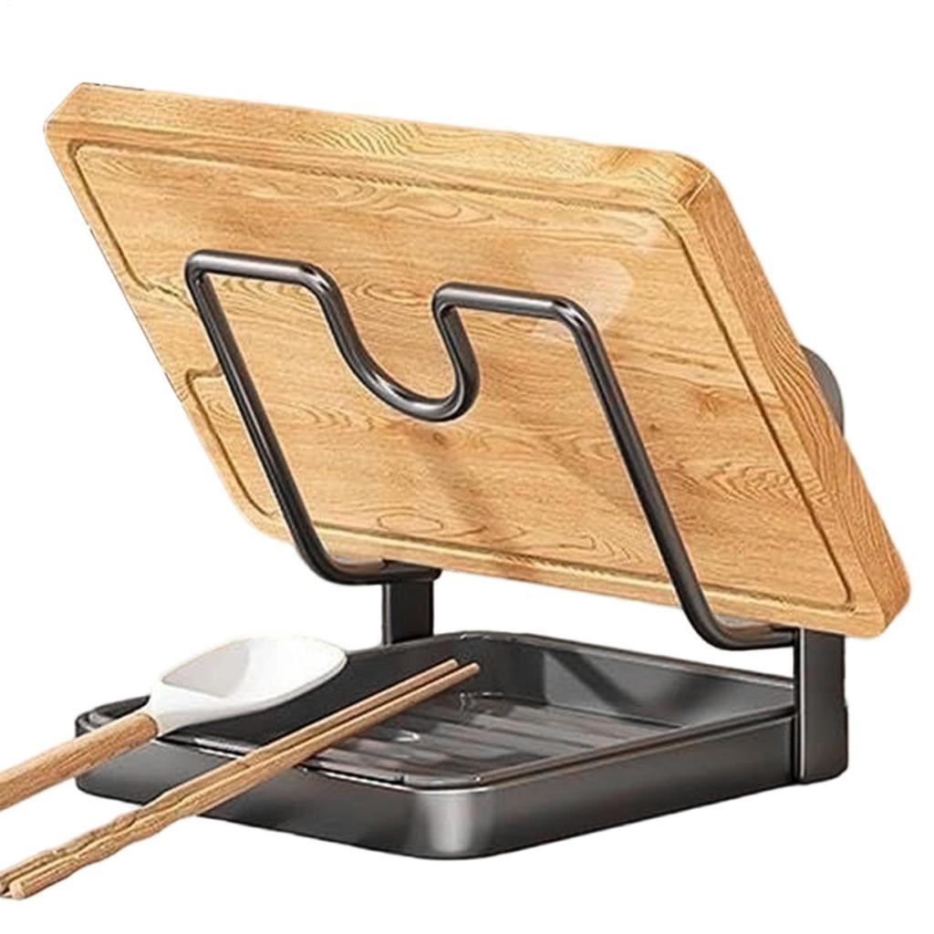 Lockorganisatör Köksredskapshållare Stöd Lock- och Skedhållare Köksorganisation Stödställ Kastrulllockshållare för Bänkskiva