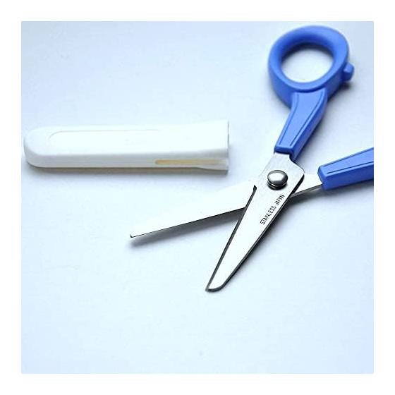 Hasegawa Knives Scissors for Children MIM2 Blue CH-150-BU Total Length: 15 Blade Length: 4.5(cm)