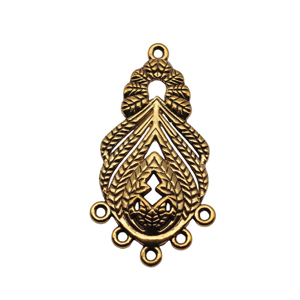Chinese Pavilion Charm Connectors Character Animal Ethnic Style Findings For DIY Jewelry