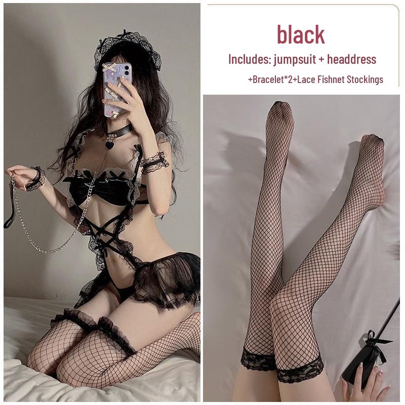 Sexy Lace Maid Temptation Lingerie Set