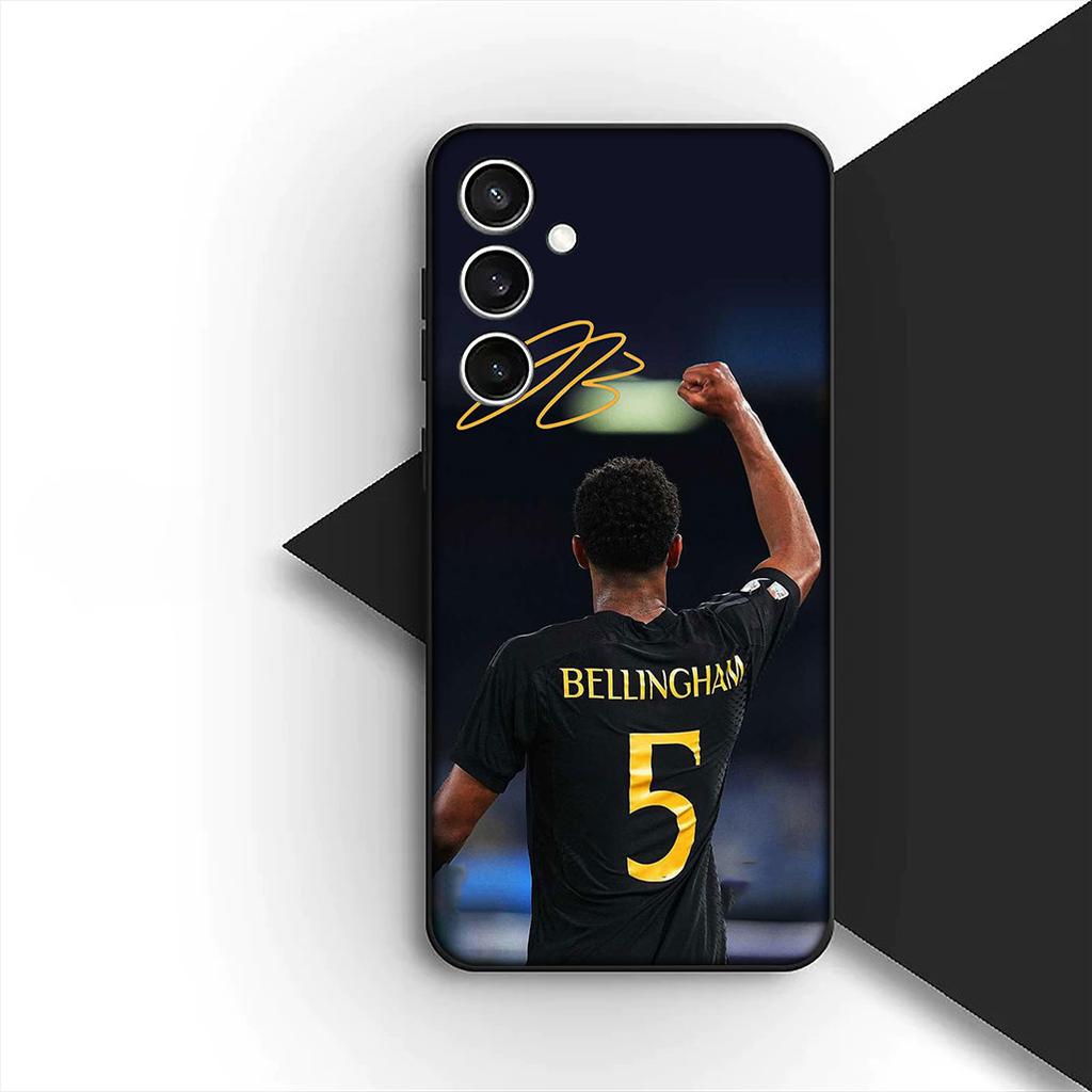 Cover for Samsung Galaxy S20 S22 S21 FE Ultra Plus A07 A17 A15 A16 A25 A57 A37 Phone Case Soccer No 5 B-Bellinghams Football No5