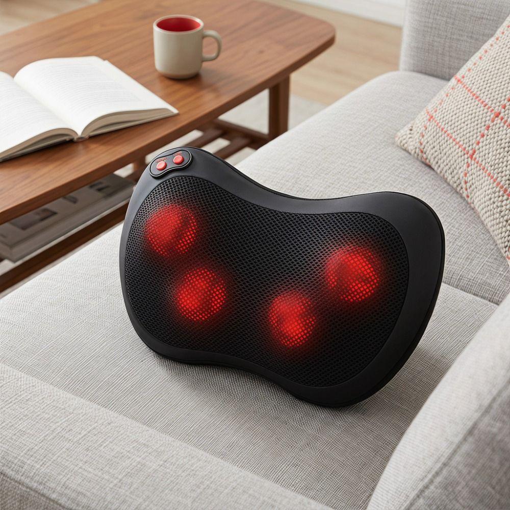 3D Simulation Back Massager Kneading Electric Massage Pillow Device Neck Massage Pillow  Full Body