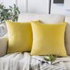 Velvet Solid Pillow Cover Removable Washable Sofa Cushion Case Soft Cozy Home Decor Elegant Comfortable Accent