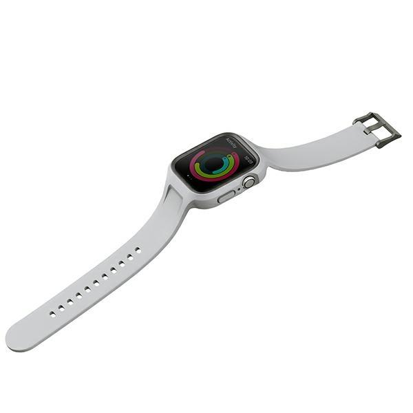 Uniq Monos 2In1 Apple Watch Strap+ Case Series 4/5/6/7/8/9/Se/Se2 44/45Mm. Grey/Chalk Grey