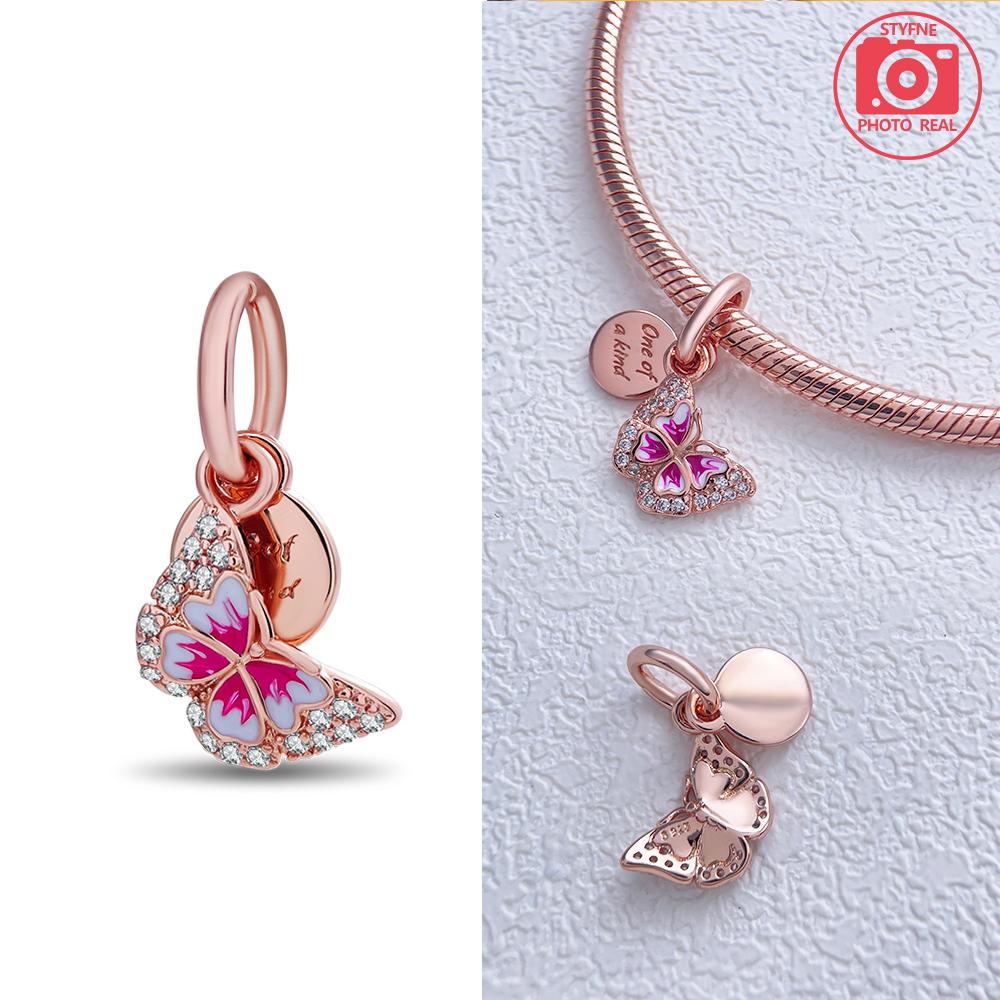 copper Colors Colorful Butterfly Dragonfly Charm Bead Charms Bead Charms Compatible With Authentic Bracelets Do It Yourself Fine Jewellery Gift for Wo