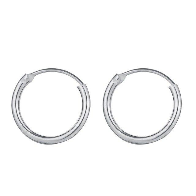 Gold Hoop Earring for Women Fashion Black Silver Color Punk Ear Rings Men Circle Earrings Hoops Hip Hop Jewelry Unisex