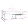 Daybed In Black Solid Pine Wood 80 X 200 Cm