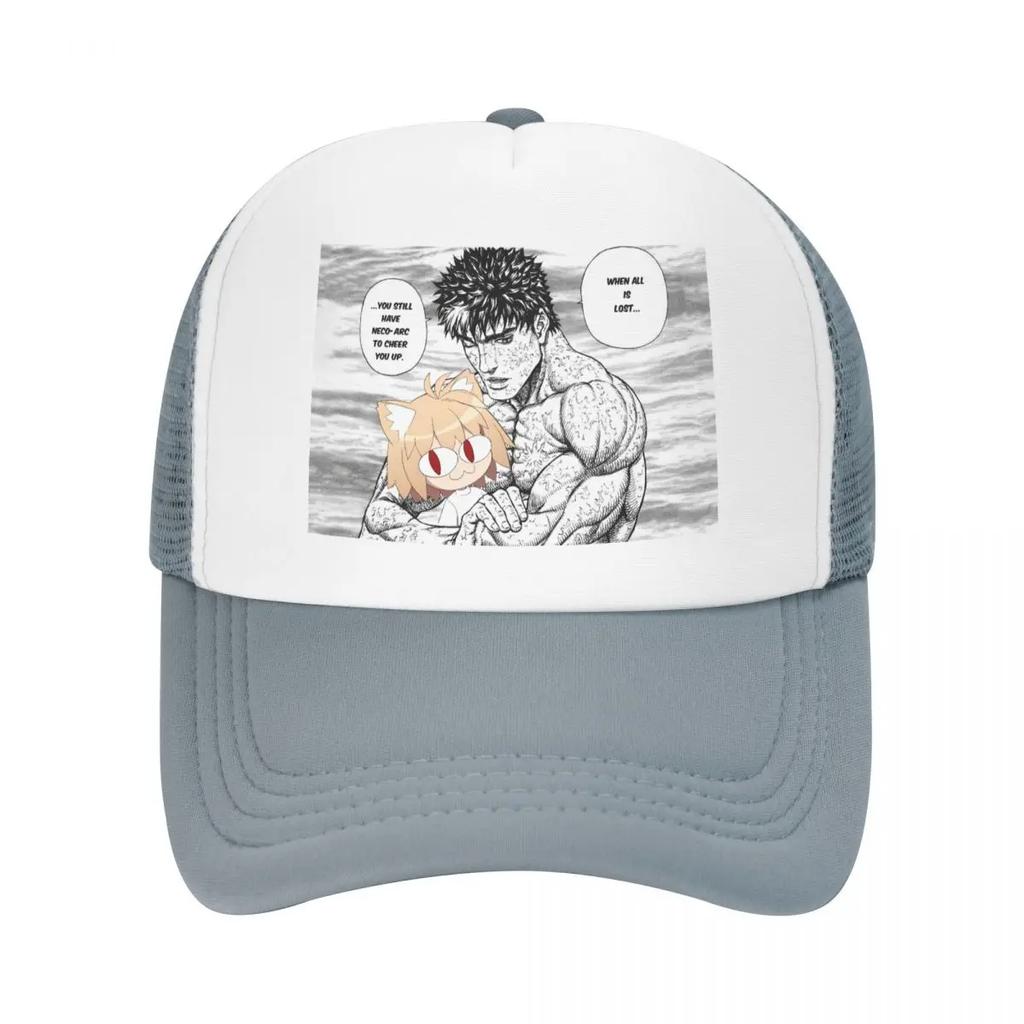 Custom Classic Berserk With Neco Arc Baseball Cap Unisex Women Adjustable Trucker Hat Sun Protection Snapback Trucker Cap