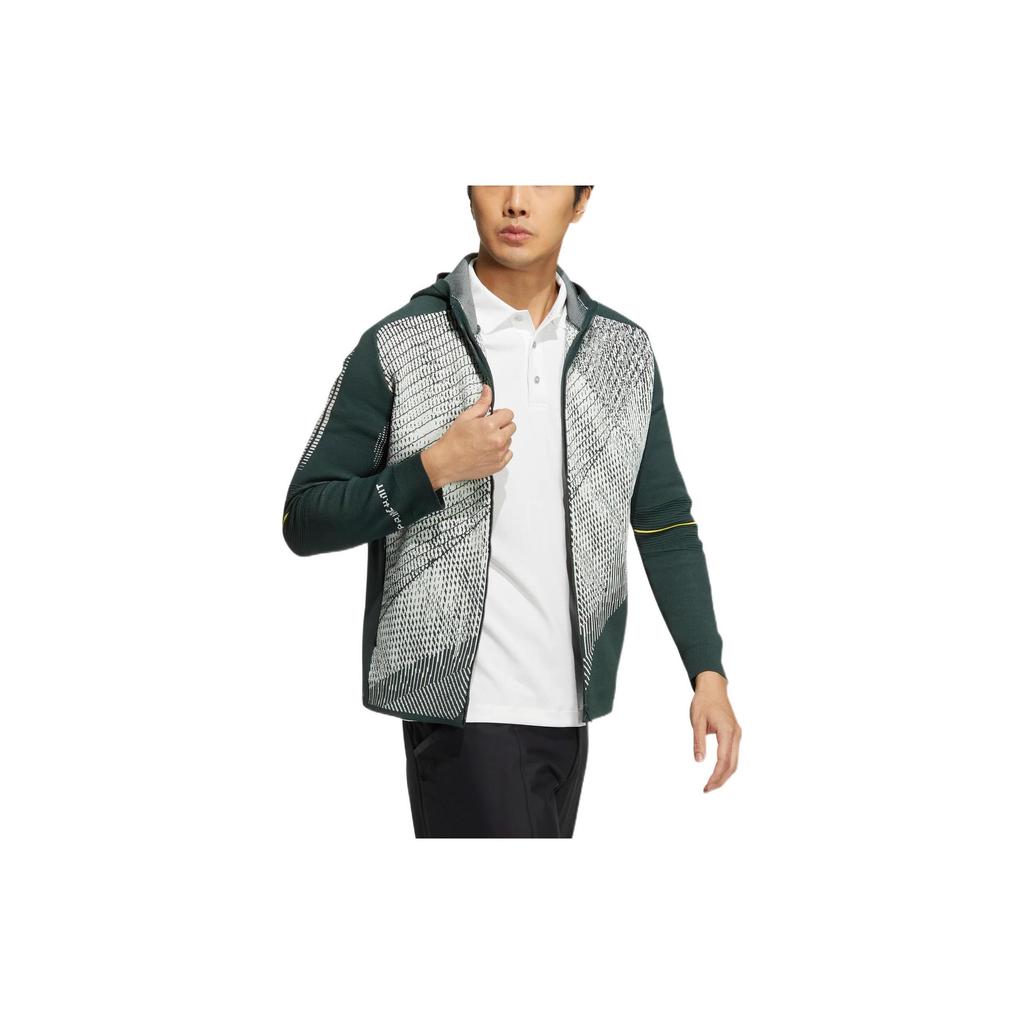 Adidas Primeknit Full-Zip Hooded Jacket Men Outerwear Green HG4132