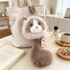33Cm Cute Ragdoll Cat Plush Toy Pendant Fluffy Sound Making Kitten Keychain White Black Gray Brown Stuffed Animal Doll Gift Kids