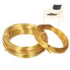 2 Rolls 1.0mm 2.0mm Aluminum DIY Jewelry Craft Making Wire Flexible Floral Jewelry Wire Gold