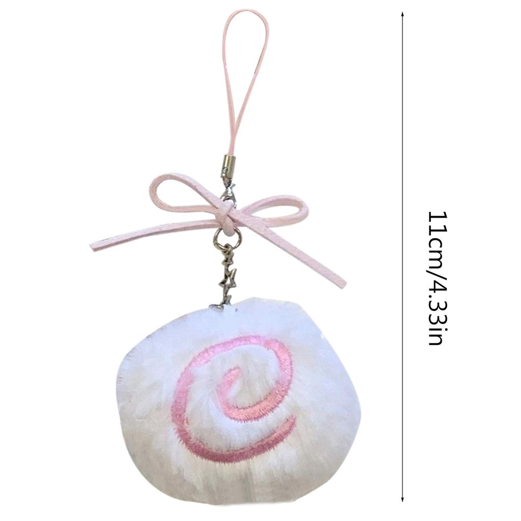 Soft Embroidered Fish Keychain Delicate Accessory Hand Woven Fish Board Soft Keychain Room Handcrafted Fish Plate Charm