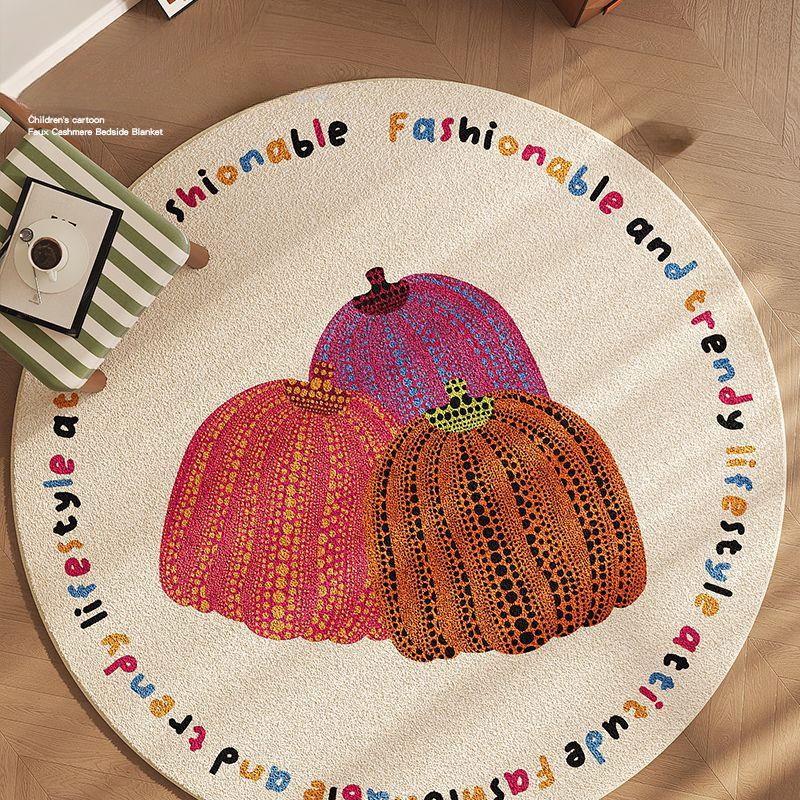 Living Room Circular Carpet Study Room Bedroom Makeup Table Dressing Room Thick Circular Carpet Anti Slip