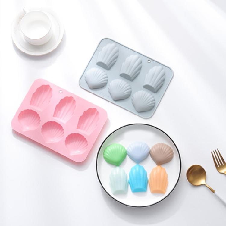 Mousses Cake Mold 6Cavity Madeleine Silicone Mold  Bakings Tool Easy to Clean