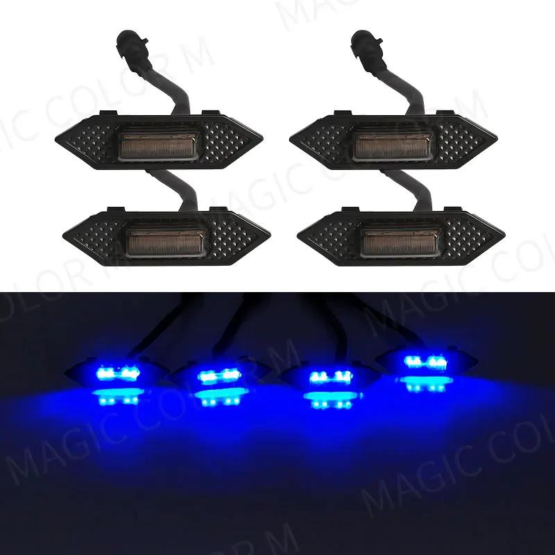 Multicolor LED Grille Lights For Toyota RAV4 DRL Daytime Running Lamp Car Front Griile Light