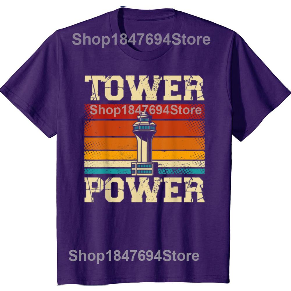

Funny Tower Power Air Traffic Controller 100% Cotton T-shirts Men Fashion Casual Tshirt Loose Oversized Streetwear T Shirt 4XL