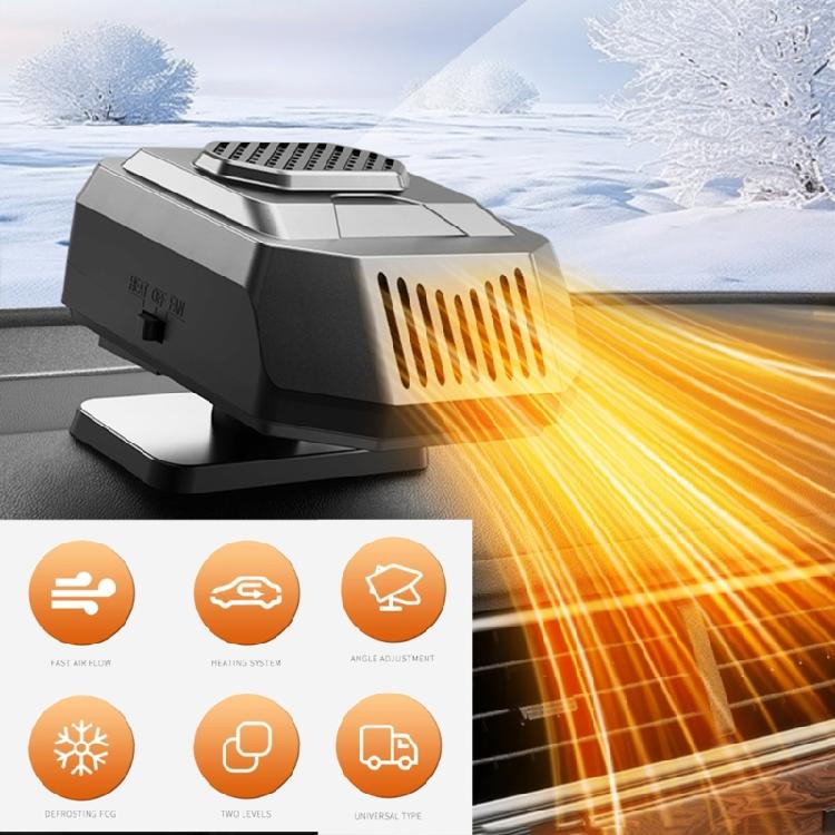 12V Car Heater Comfortable Cabin Temperature Maintenance Tool for Warmth&Visibility, Defroster Rotatable Heating Device