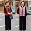 Mom's 2026 New Style Spring Autumn Velvet Tang Suit Shawl Jacket for Middle-aged Women