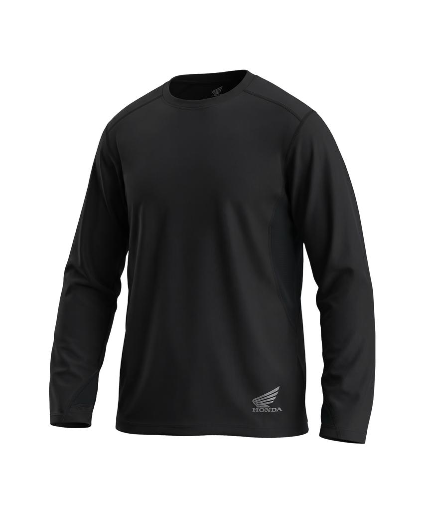 PHYPS MOTORCYCLE H-Tech Mesh Ventilation Finger Hole Jersey Black