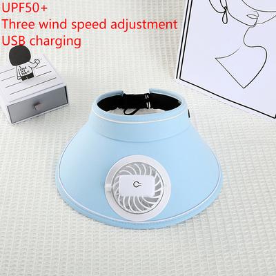 Breathable Cooling Fan Hat Sunscreen Fan Sun Visor Hat Fishing Hat Cooling Peaked Cap Hat Usb Charging Hat Fan For Sport Sunhat