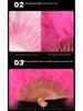 Ancient Style Qipao Feather Folding Fan for Dance and Photography