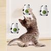 Cat Lick Ball Teeth Cleaning Edible 3 Pieces Catnip Ball Rotatable Panda Shaped Catnip Snack Roller Ball Kitten Chew Toy For