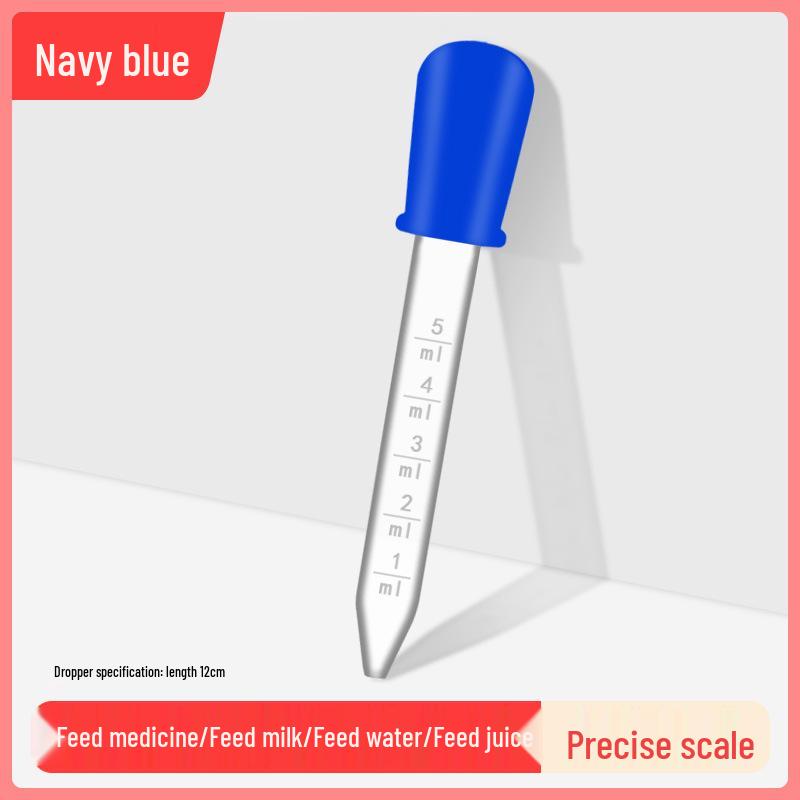 5ml Baby Medicine Dropper with Anti-Choke Design and Scale – Soft Silicone Straw