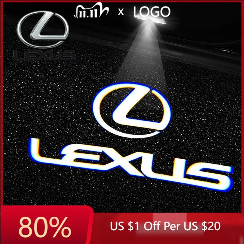 WDM2 2026 Hot Interior Stickers Car HD Projector Door Light Welcome Lamps Accessories For Lexus F SPORT ES RX NX LS UX LM LX GX LC RZ