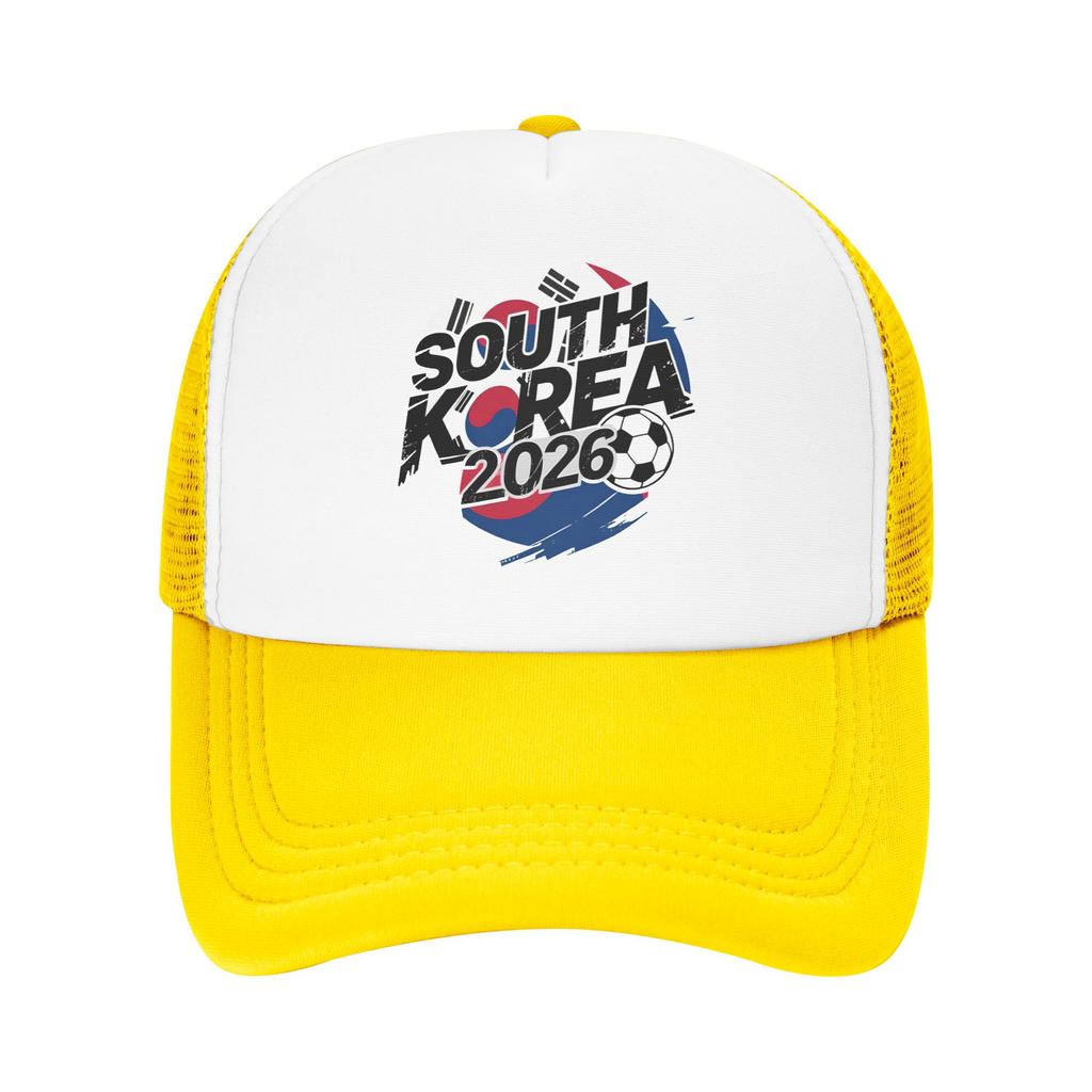 Cappellino da Baseball in Rete per Partita di Calcio della Corea del Sud Cappellino da Trucker Unisex Cappelli da Calcio per USA Canada Messico Cappellino da Trucker Estivo Regolabile