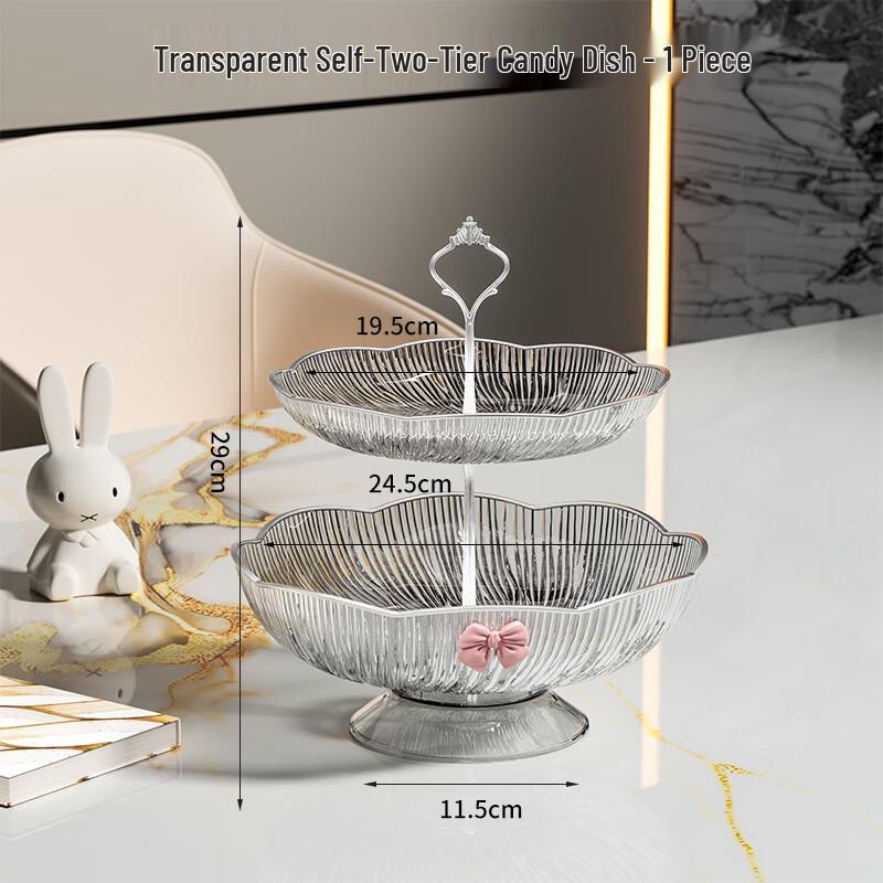 Tiered Drainable Fruit & Snack Basket Two-tier (Size 05)