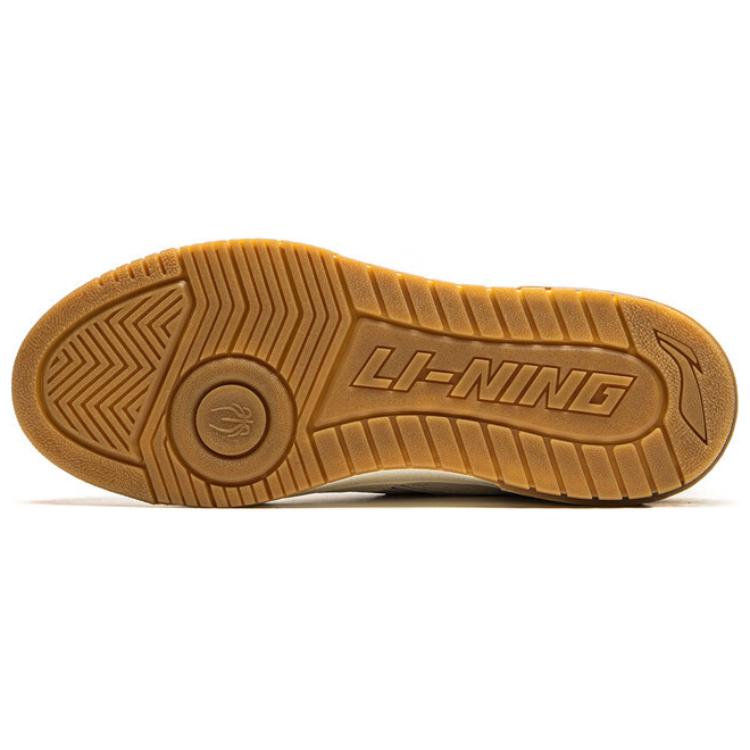 Li Ning Anti-Five Newcomer Comfortable Fashion Slip-Resistant Wear-Resistant Low-Top Skate Shoes Unisex Sneakers White Purple Yellow ABCU025-4