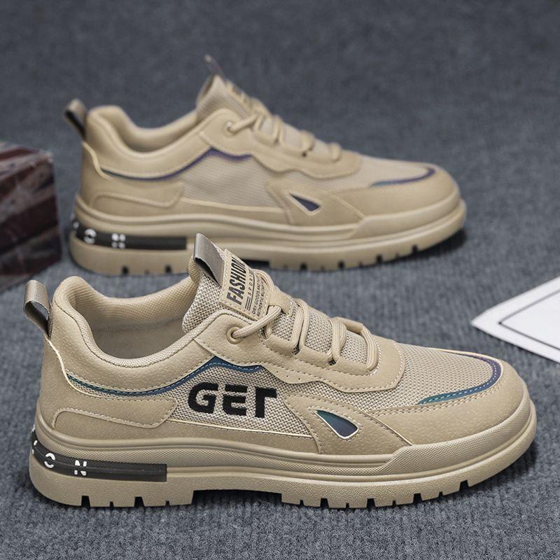 

25 years old new platform Martin shoes fashion men s comfortable work shoes labor insurance shoes outdoor breathable tooling shoes 44 верблюд