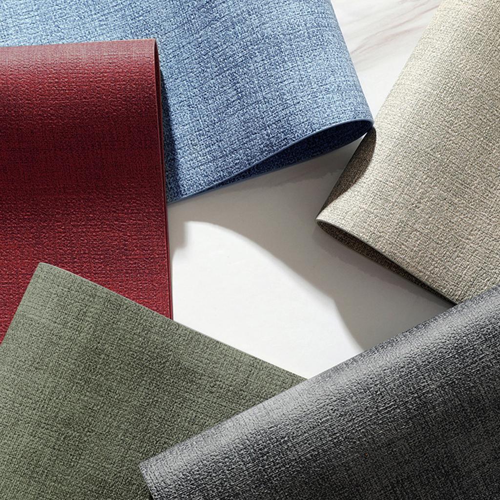 Cloth Placemat Faux Leather Table Mat Waterproof Oil-proof Non-slip Dinning Pad for Home Hotel