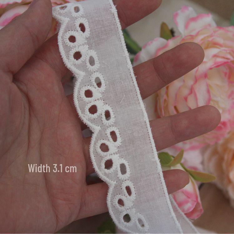High-Quality Cotton Lace Trim for DIY Doll Clothes and Patchwork