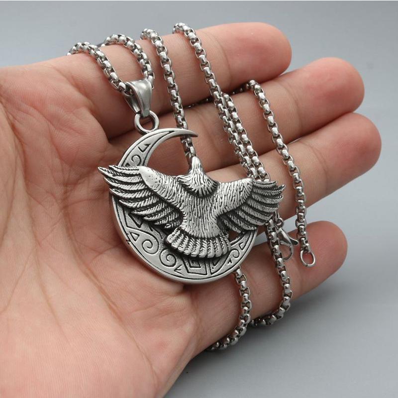 Light Luxury High-end Titanium Steel Jewelry Men's Eagle Necklace