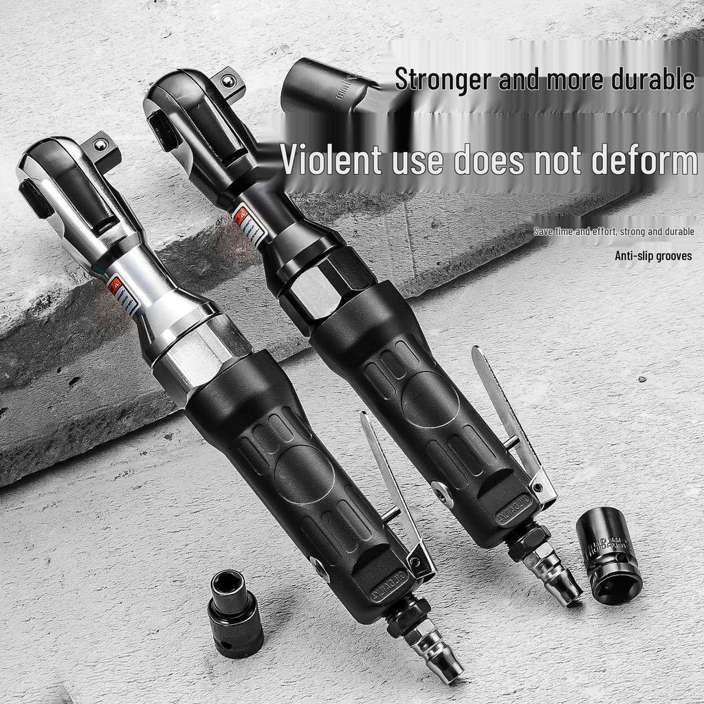 Industrial Grade High Torque Two-Way Pneumatic Ratchet Wrench - Compact Air Impact Tool for Auto Repair
