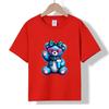XH19 MINISO 2026 Summer New Printed Cotton Round Neck T-shirt for Children Aged 1-16, Boys and Girls