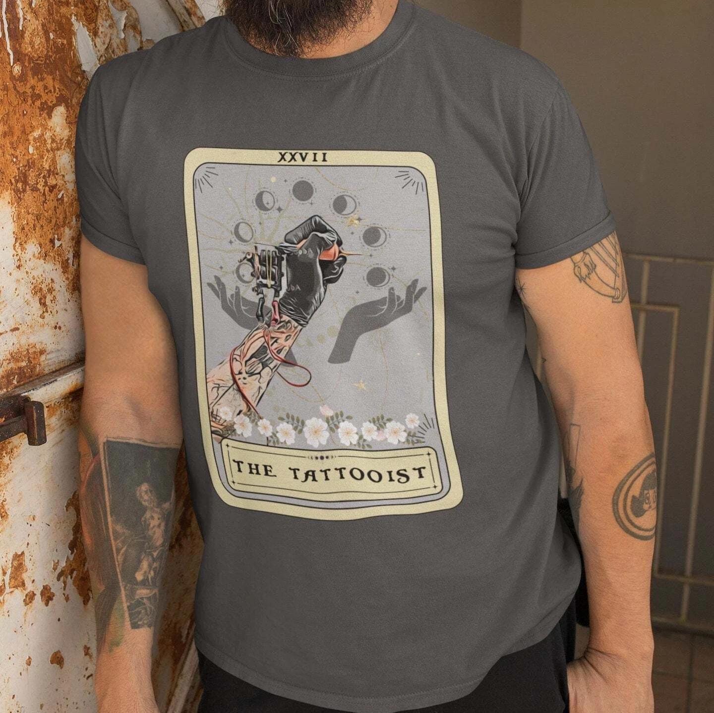 Tattoo Artist Tarot Card Shirt, Tattooist 4XL