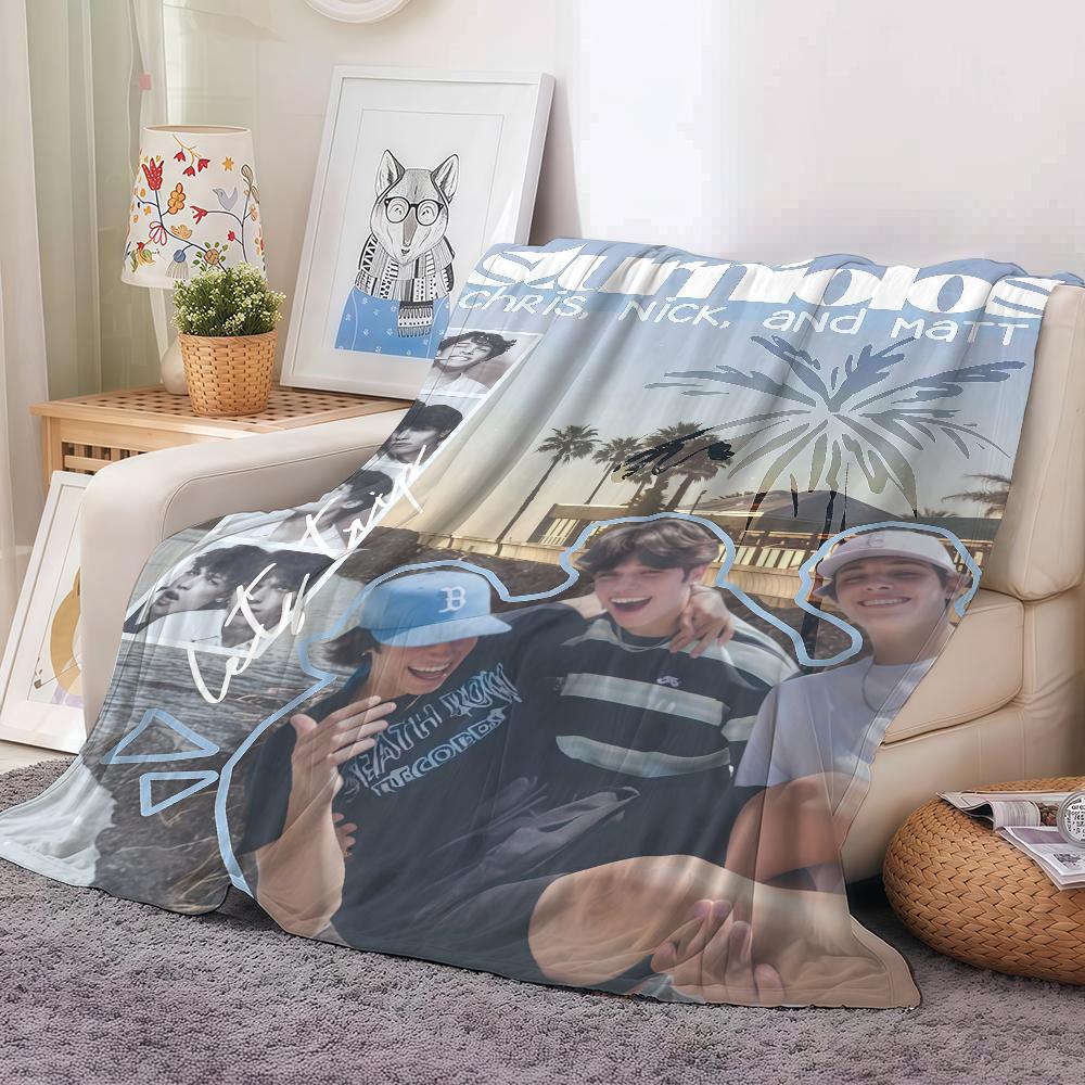 Coperta Celebrità di Internet S Sturniolo T Triplets per Divano Ufficio Letto Aereo Viaggio Dormire Leggere Rilassarsi Campeggio Morbida e Calda